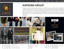 Tablet Screenshot of kapsonsgroup.com